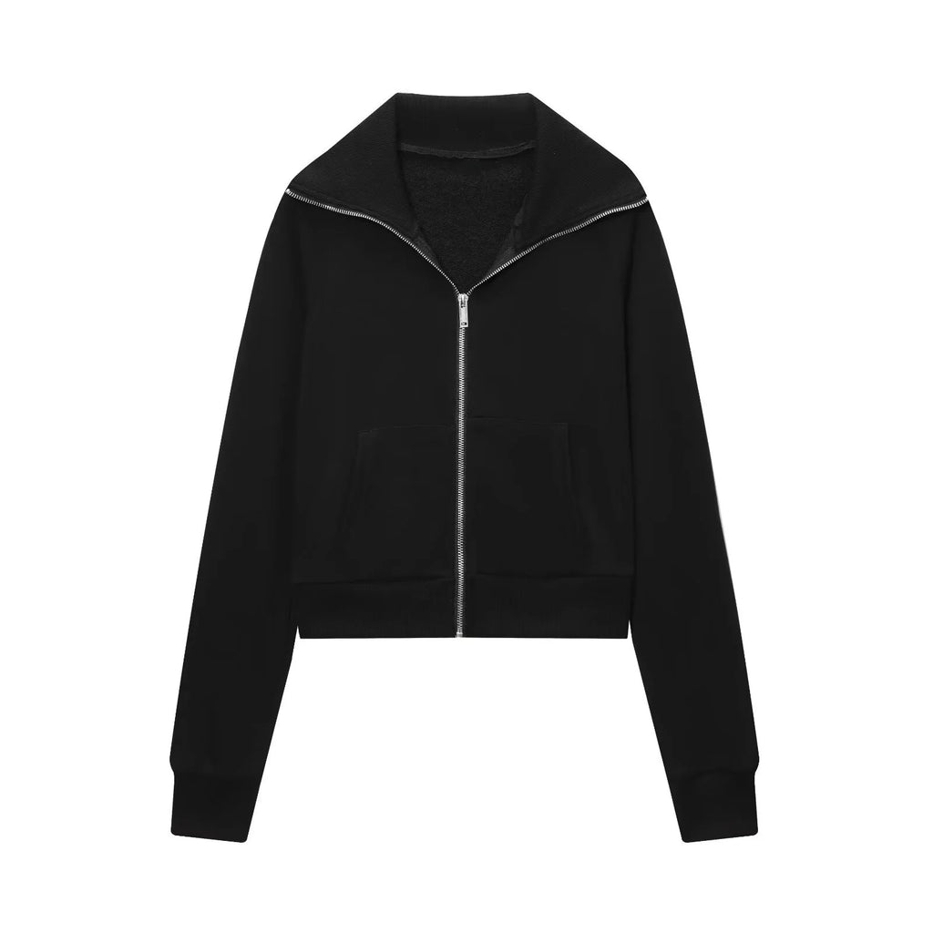 Long-Sleeved Zipper Jacket