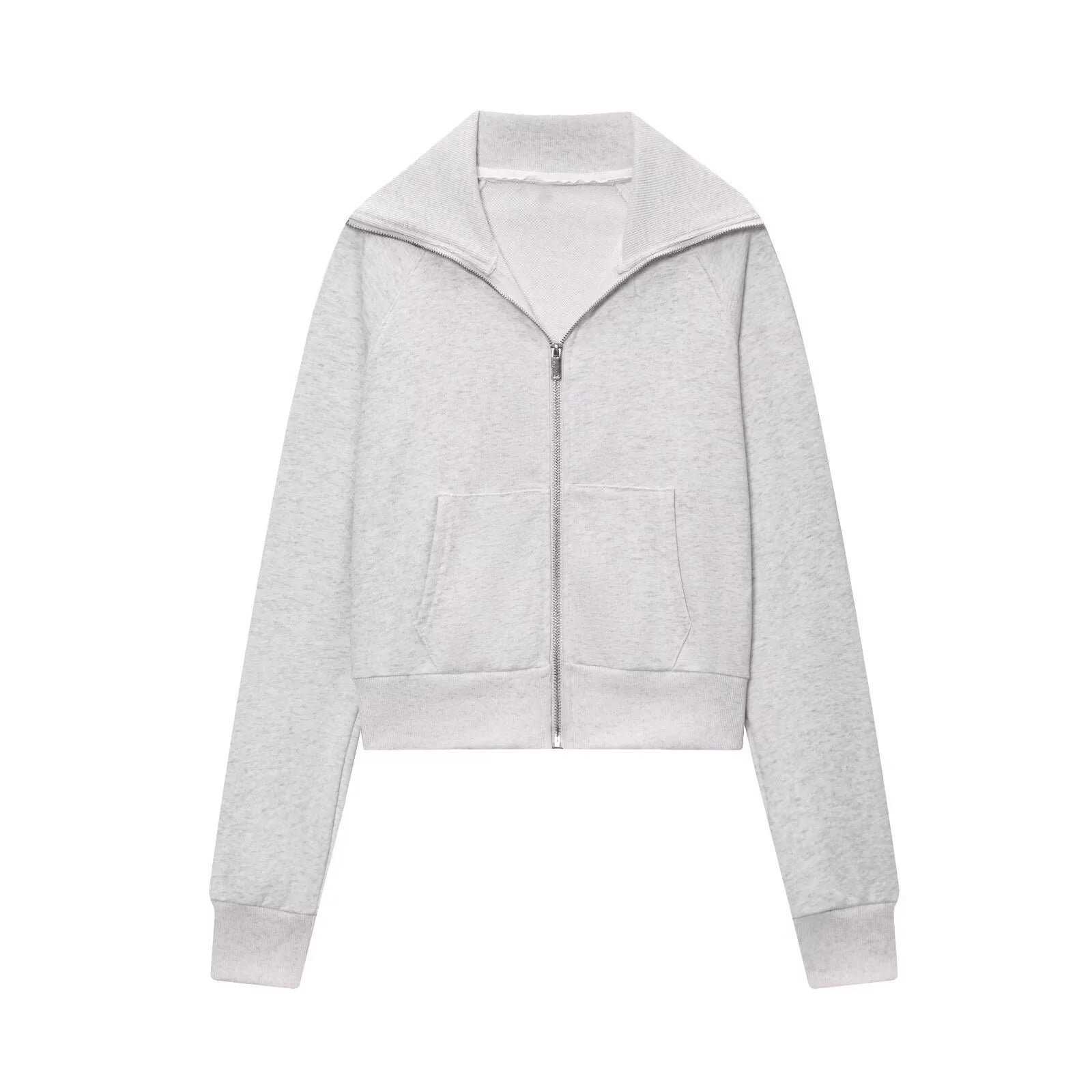 Long-Sleeved Zipper Jacket