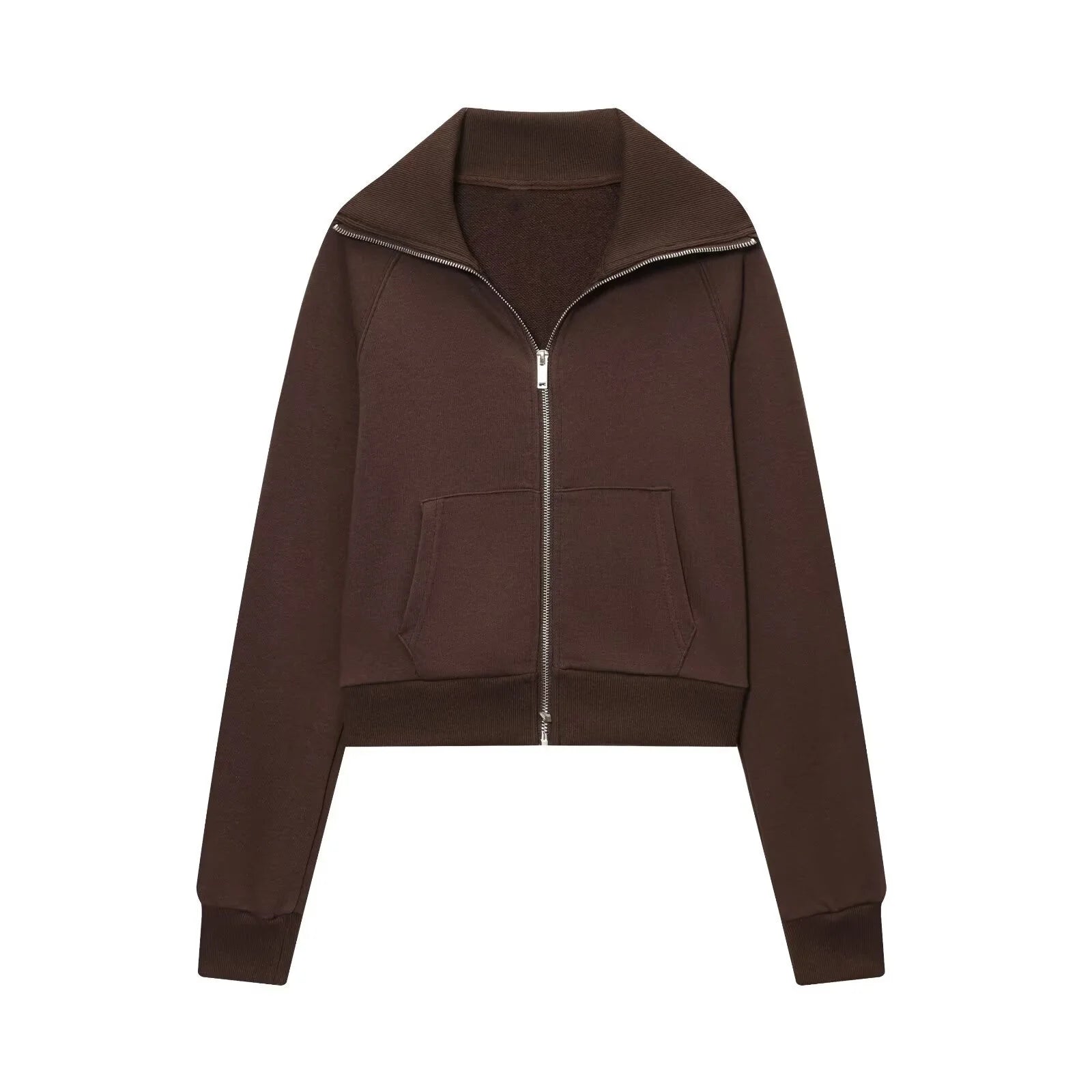 Long-Sleeved Zipper Jacket